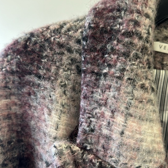 Veronica Beard Purple Plaid Trench Coat - Picture 6 of 7